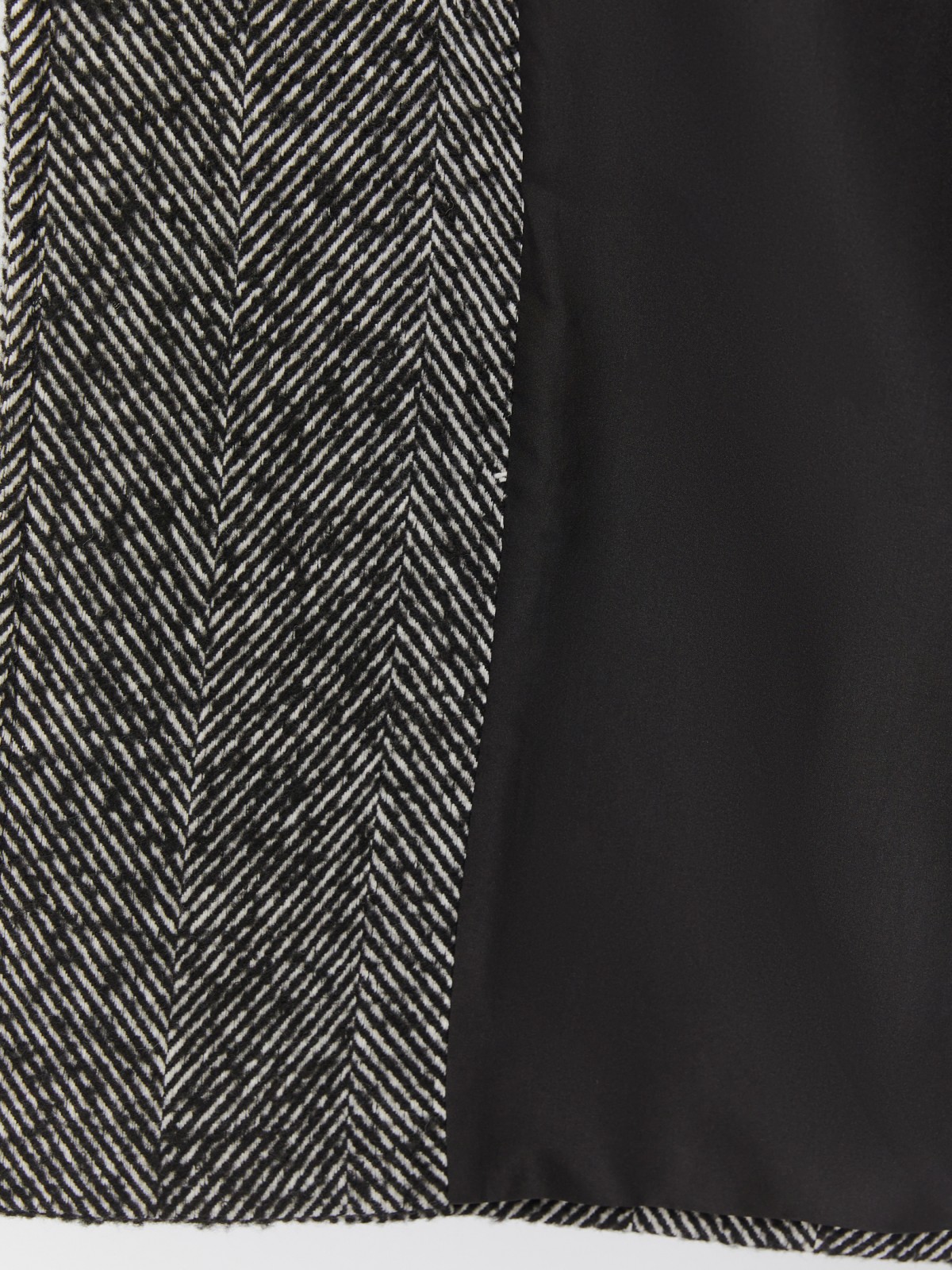 Длинное пальто оверсайз из шерсти с поясом