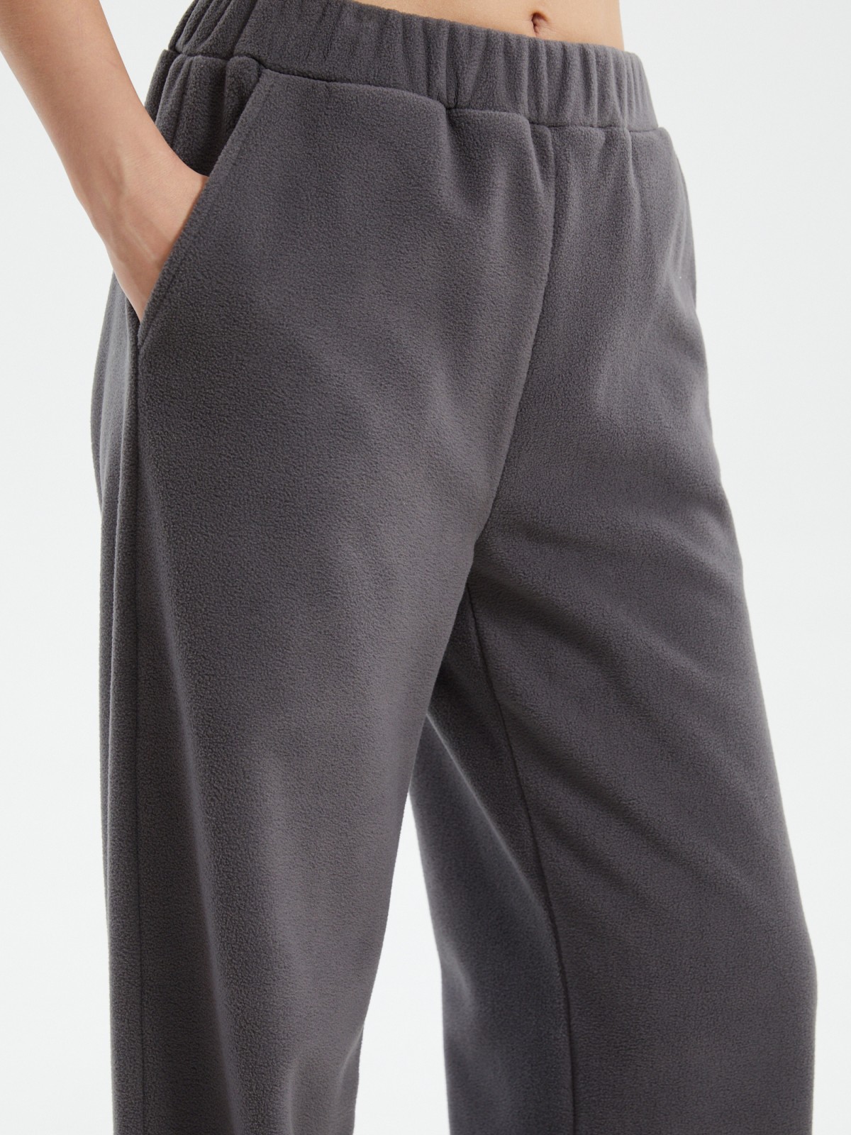 Брюки из флиса на резинке