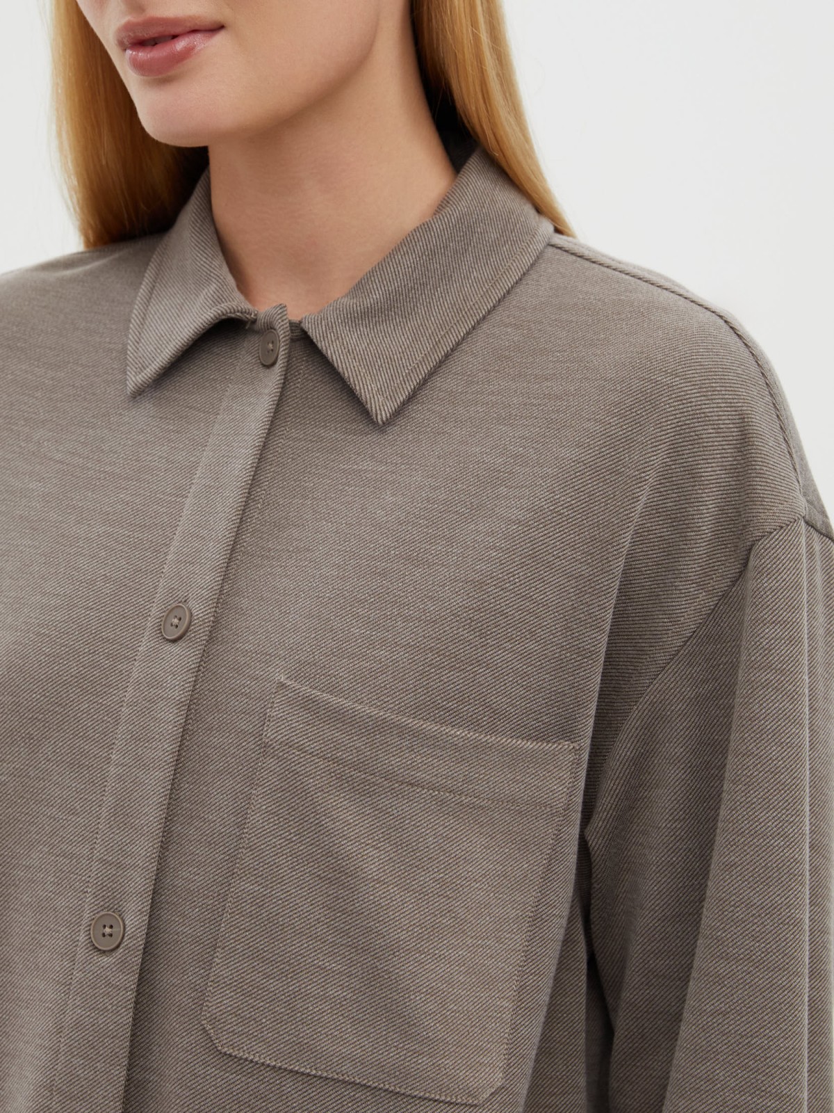 Верхняя рубашка с длинным рукавом