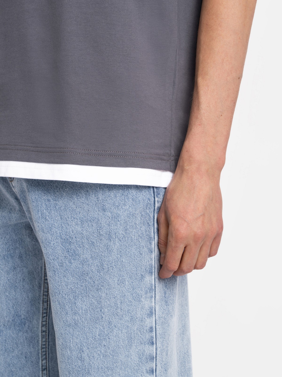 Футболка оверсайз из хлопка с коротким рукавом