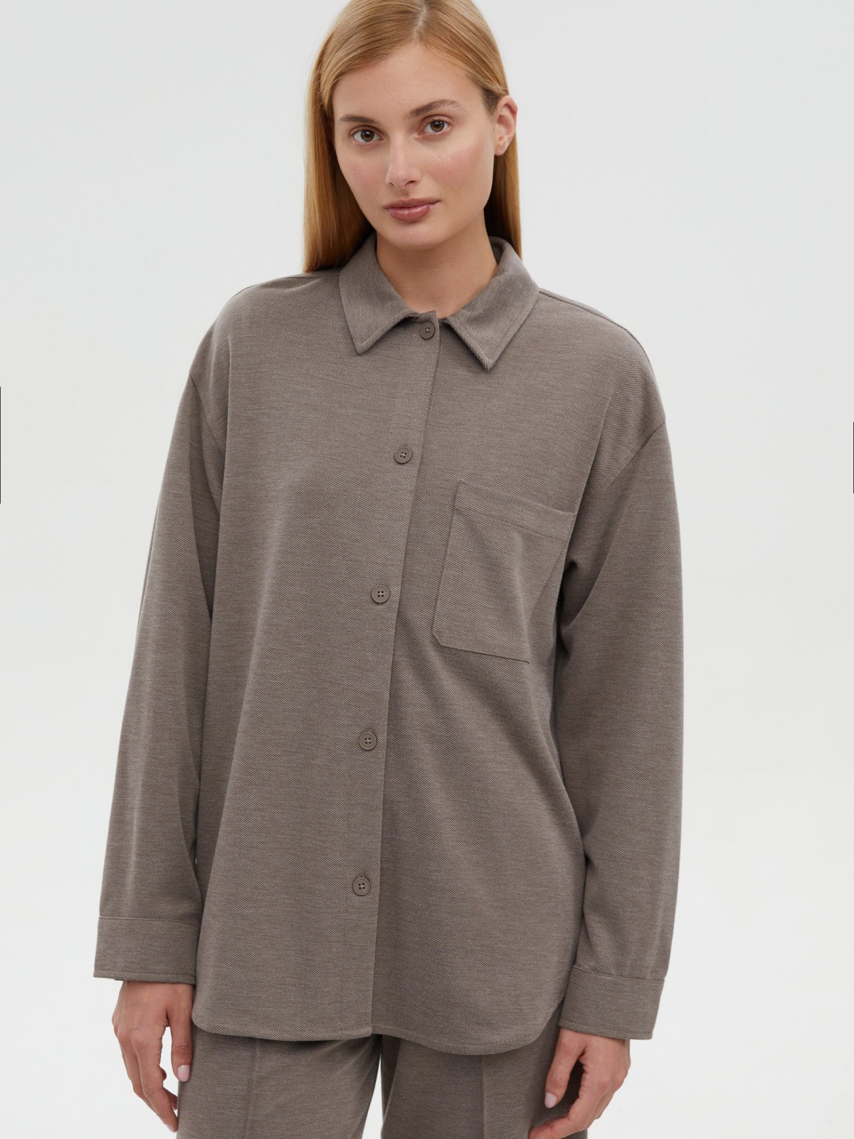 Верхняя рубашка с длинным рукавом