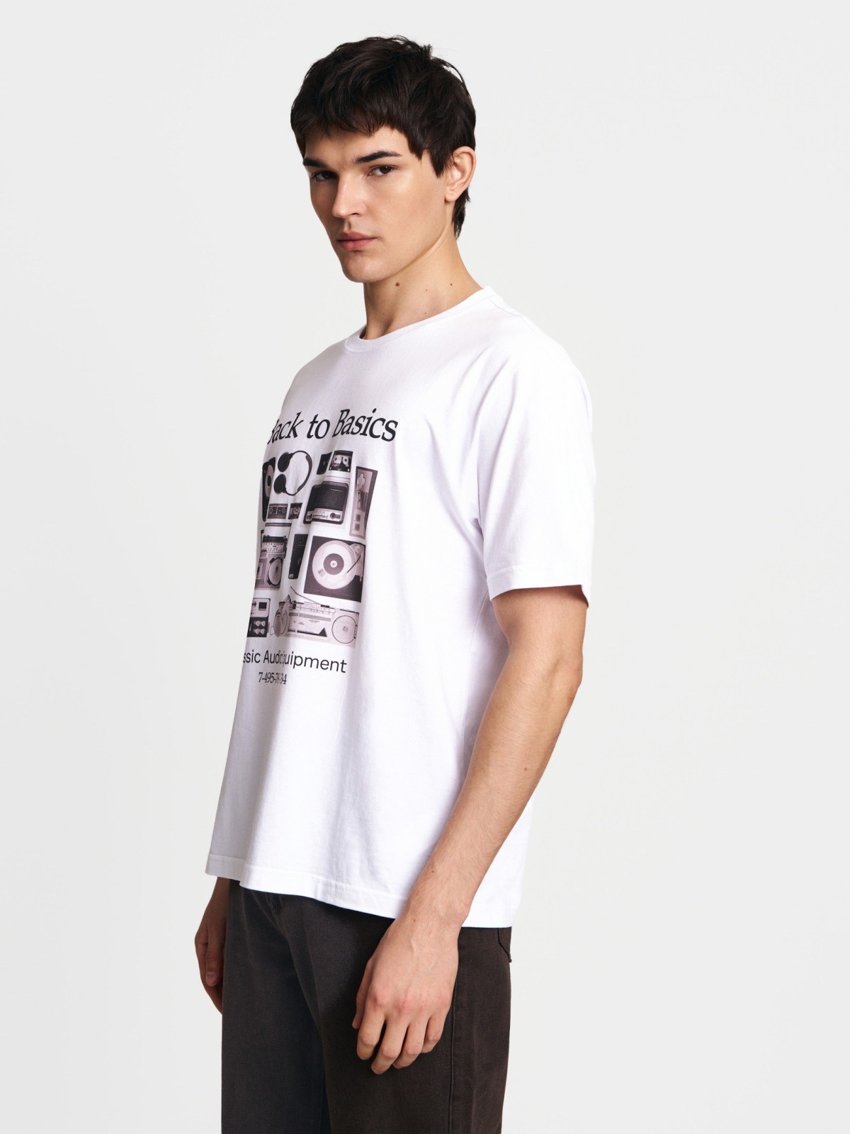 Футболка из хлопка с принтом