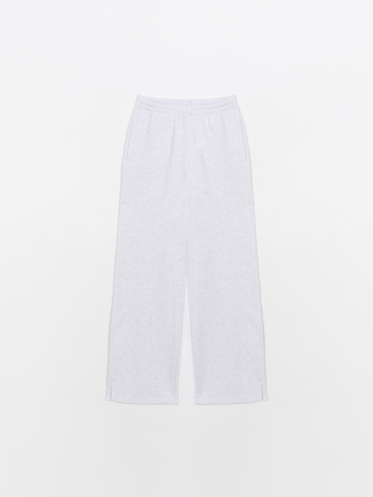 Прямые трикотажные брюки на резинке