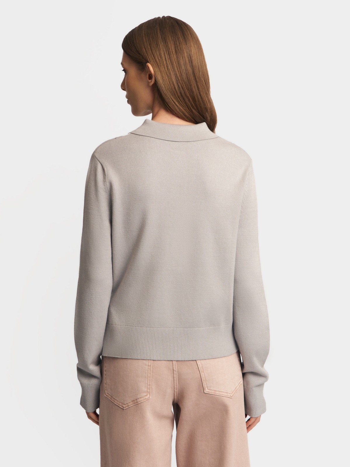 Короткий кардиган с узором на пуговицах