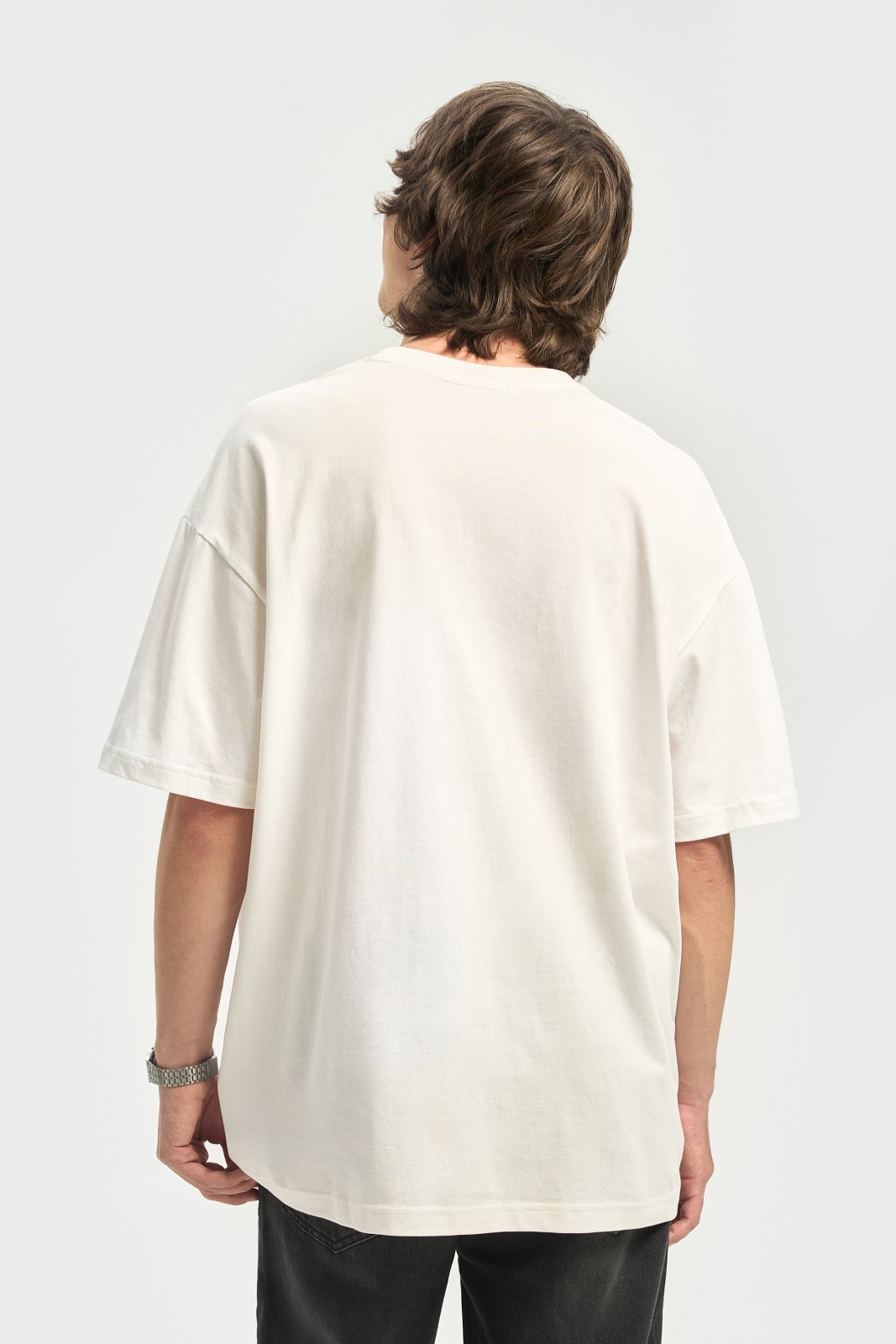 Футболка оверсайз из хлопка с принтом