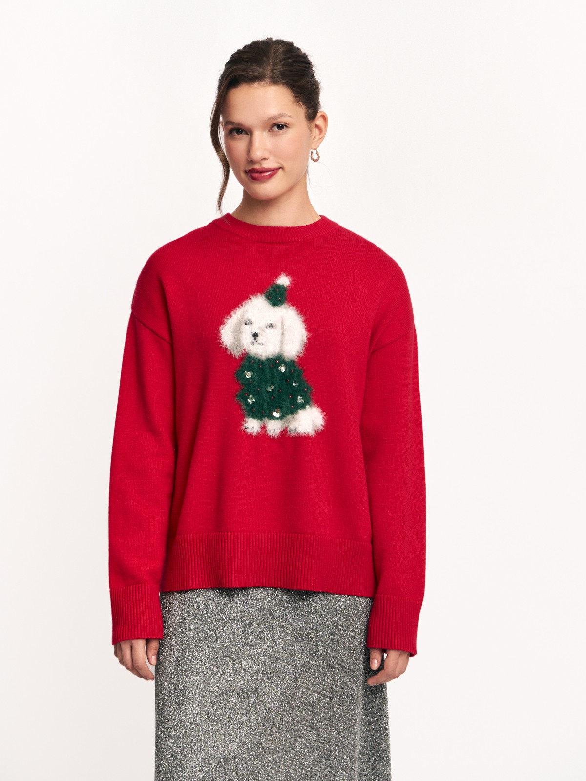 Вязаный джемпер с рисунком