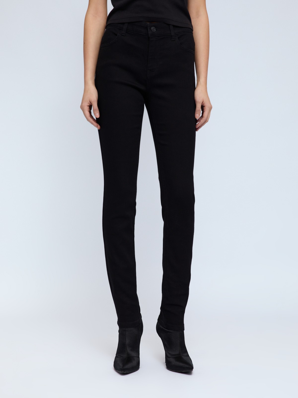 Джинсы силуэта Skinny с низкой посадкой