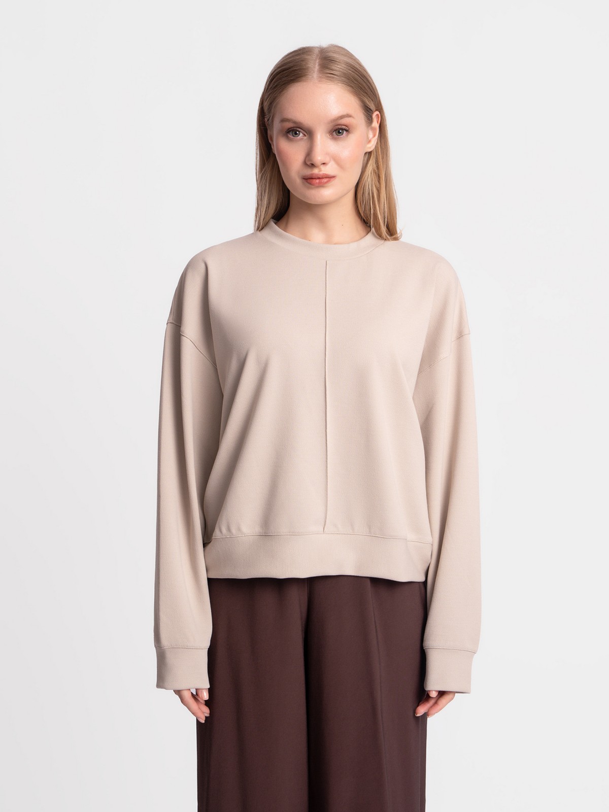 Свитшот однотонный без принта