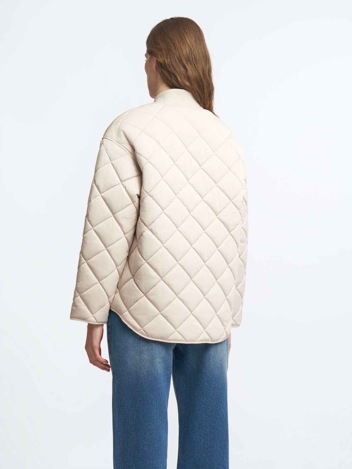 Утеплённая стёганая куртка на синтепоне