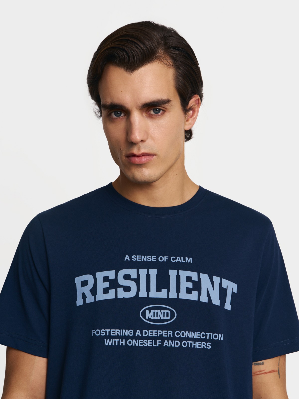 Футболка из хлопка с надписью 