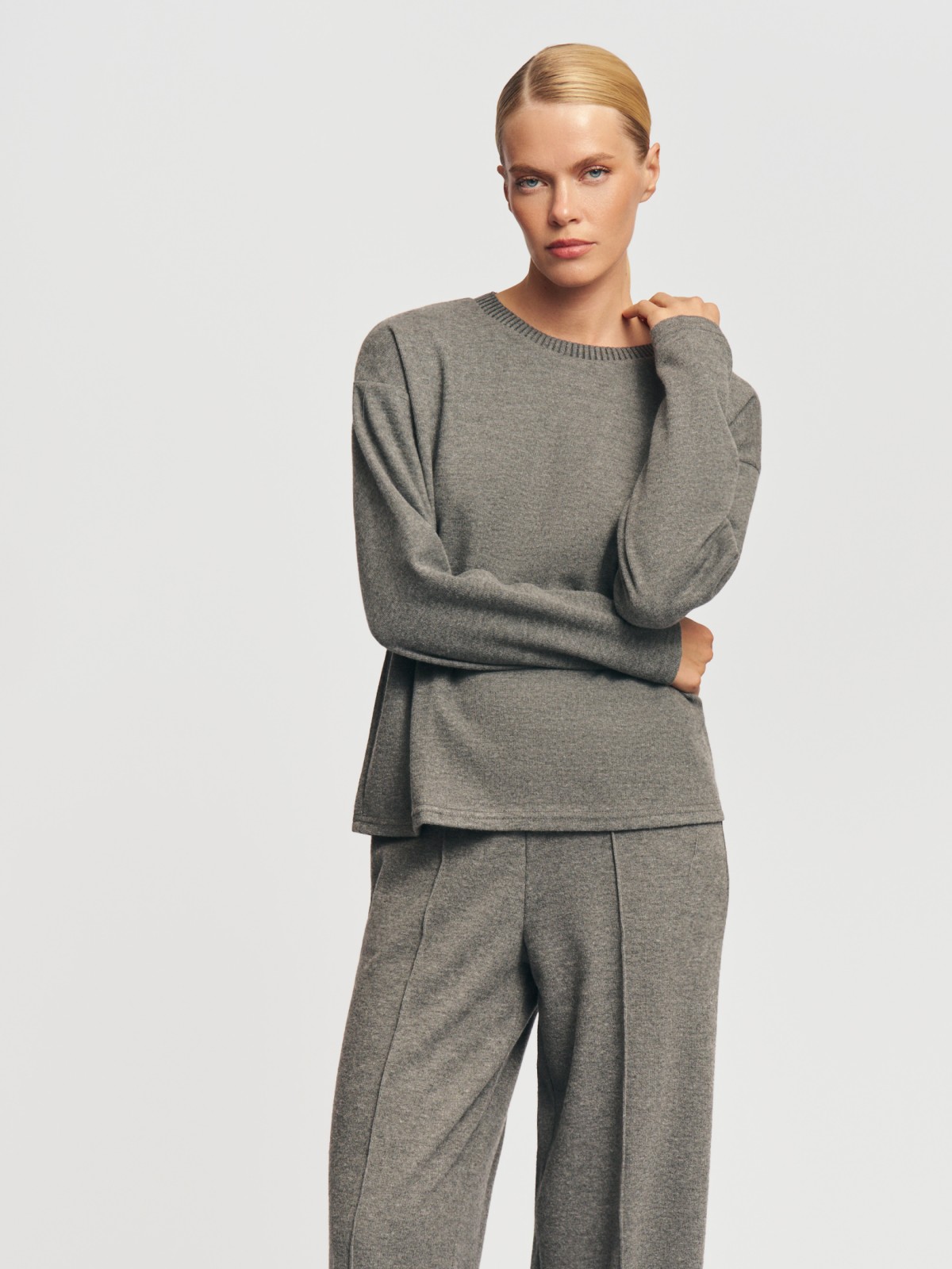 Джемпер из вязаного трикотажа