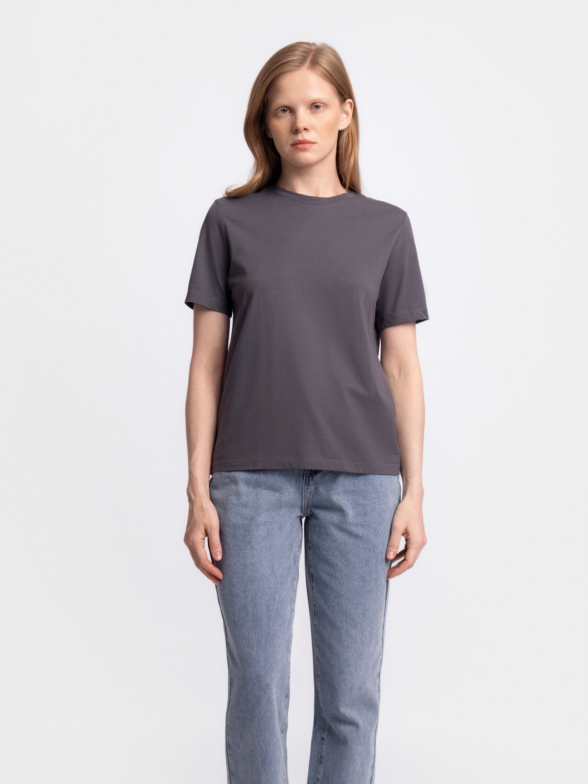 Футболка из хлопка однотонная