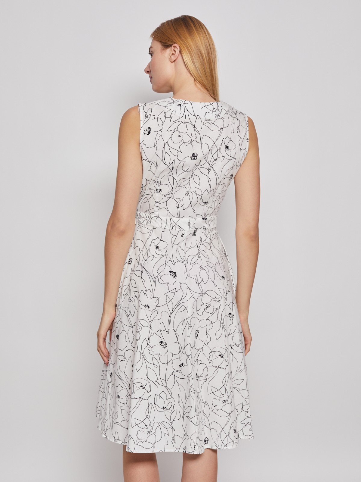 Платье zolla 022248239633, цвет белый, размер XS - фото 2