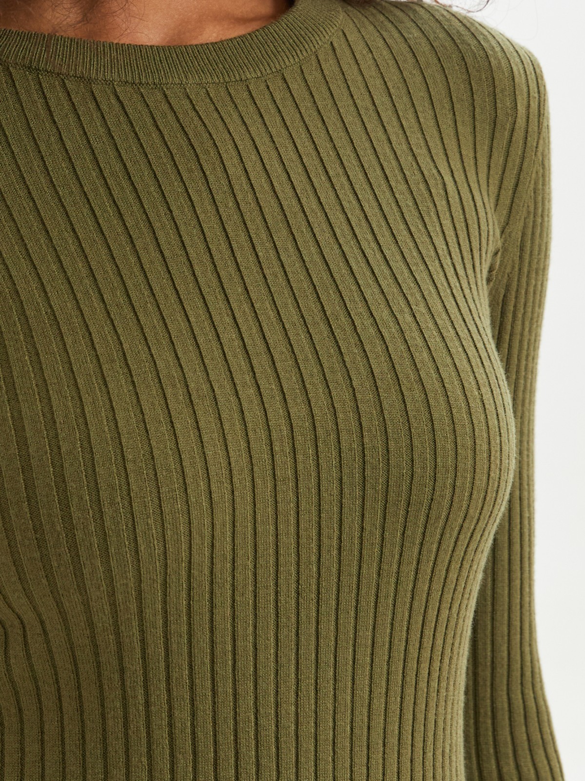 Трикотажный джемпер с длинным рукавом