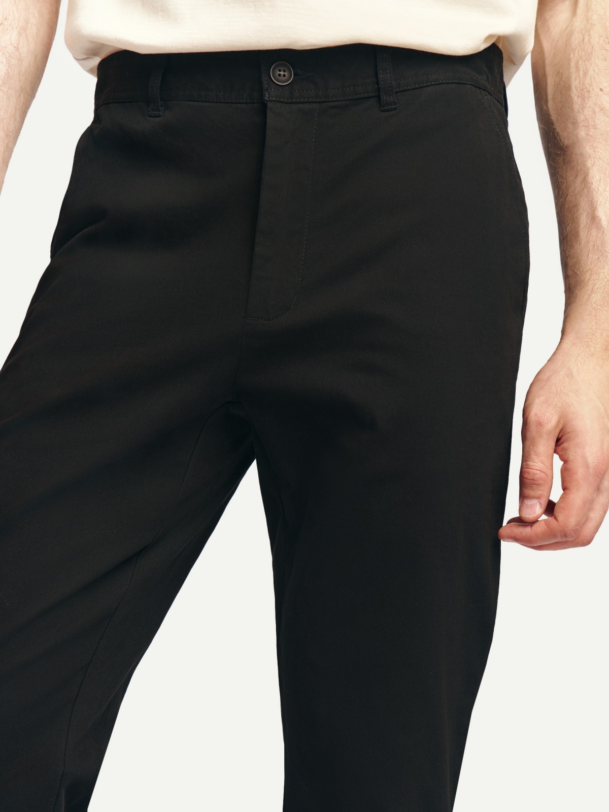 Брюки силуэта Slim из хлопка