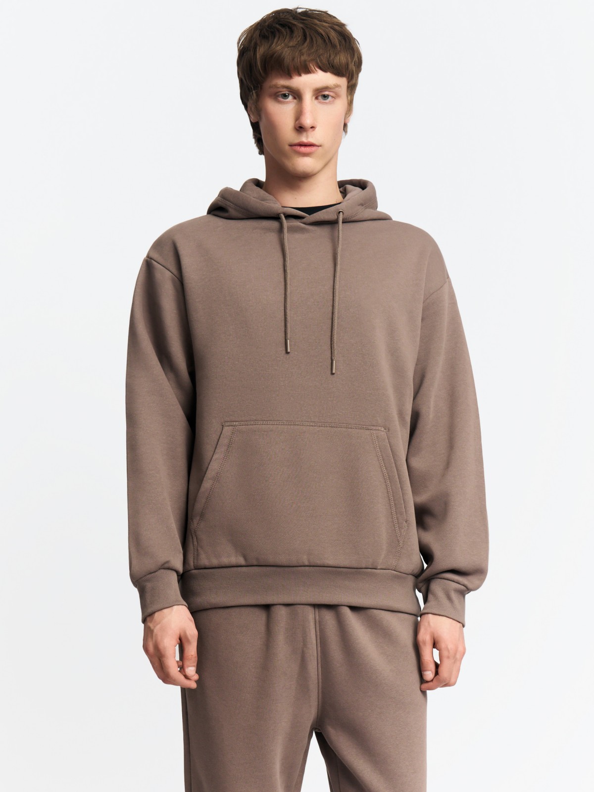 Утеплённый худи с капюшоном и начёсом