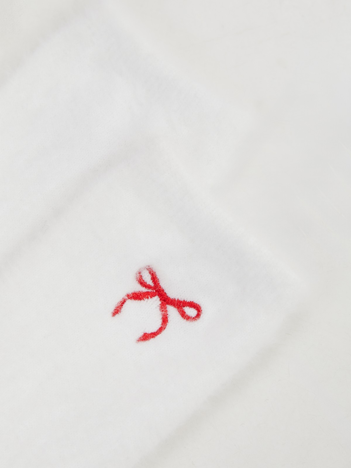 Вязаные носки с бантиками