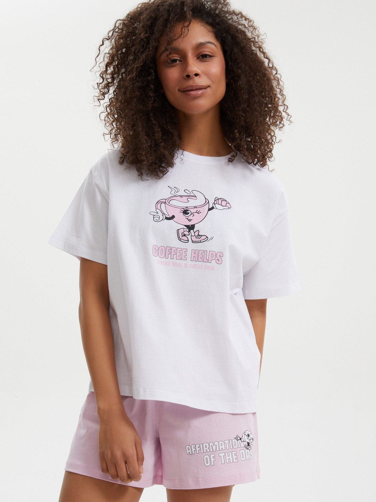 Трикотажные короткие шорты из хлопка