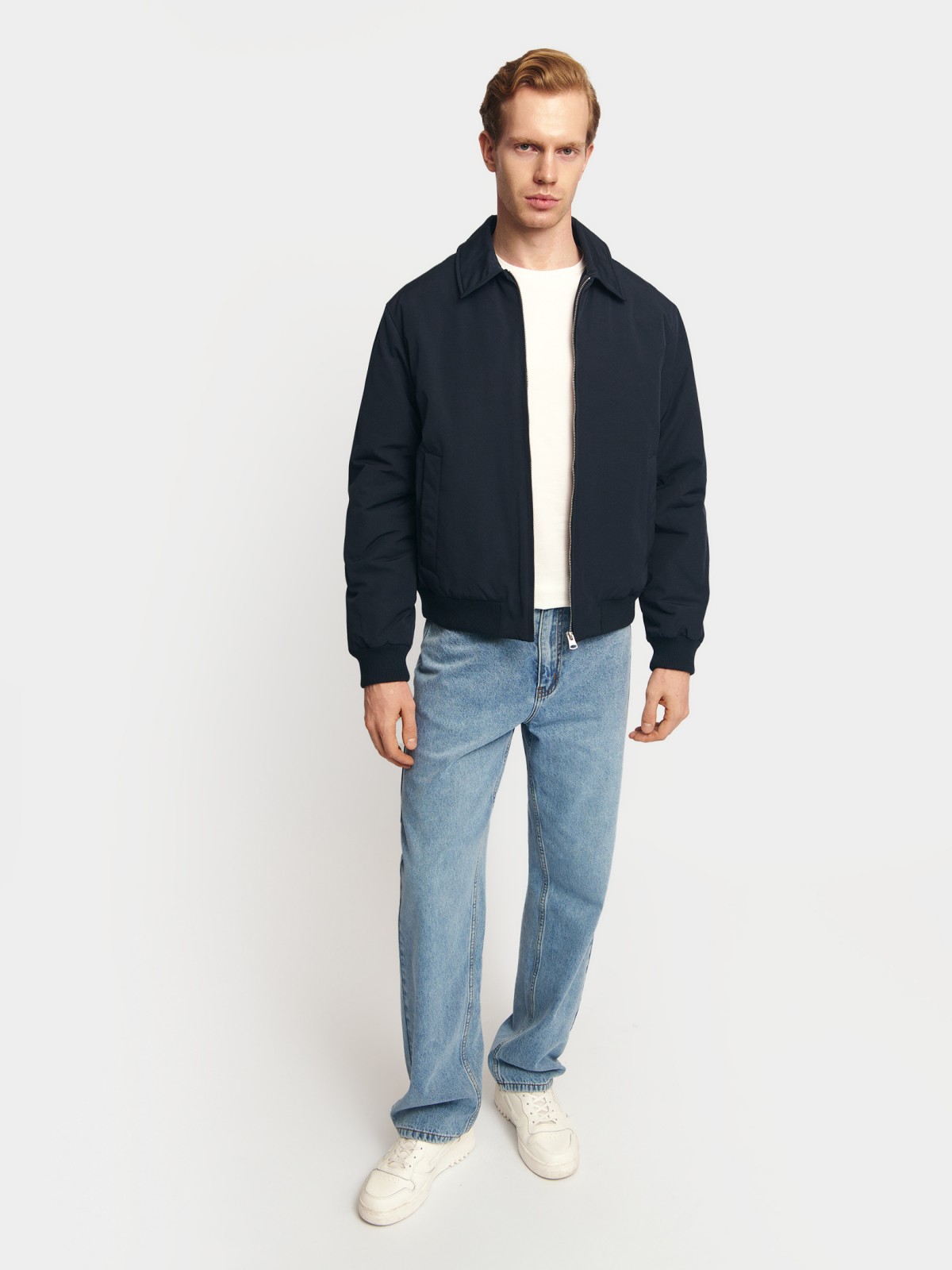 Тёплая куртка-бомбер на синтепоне