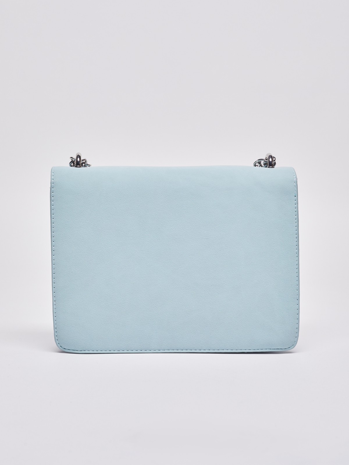Замшевая сумка кросс-боди zolla 02221945J075, цвет голубой, размер No_size - фото 6