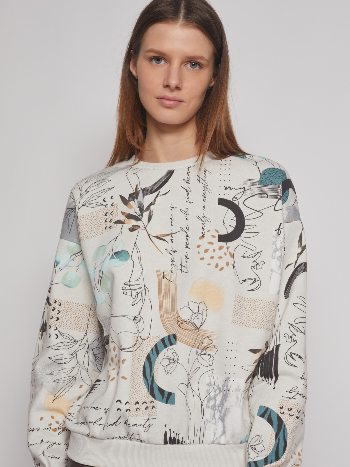 Принтованный свитшот