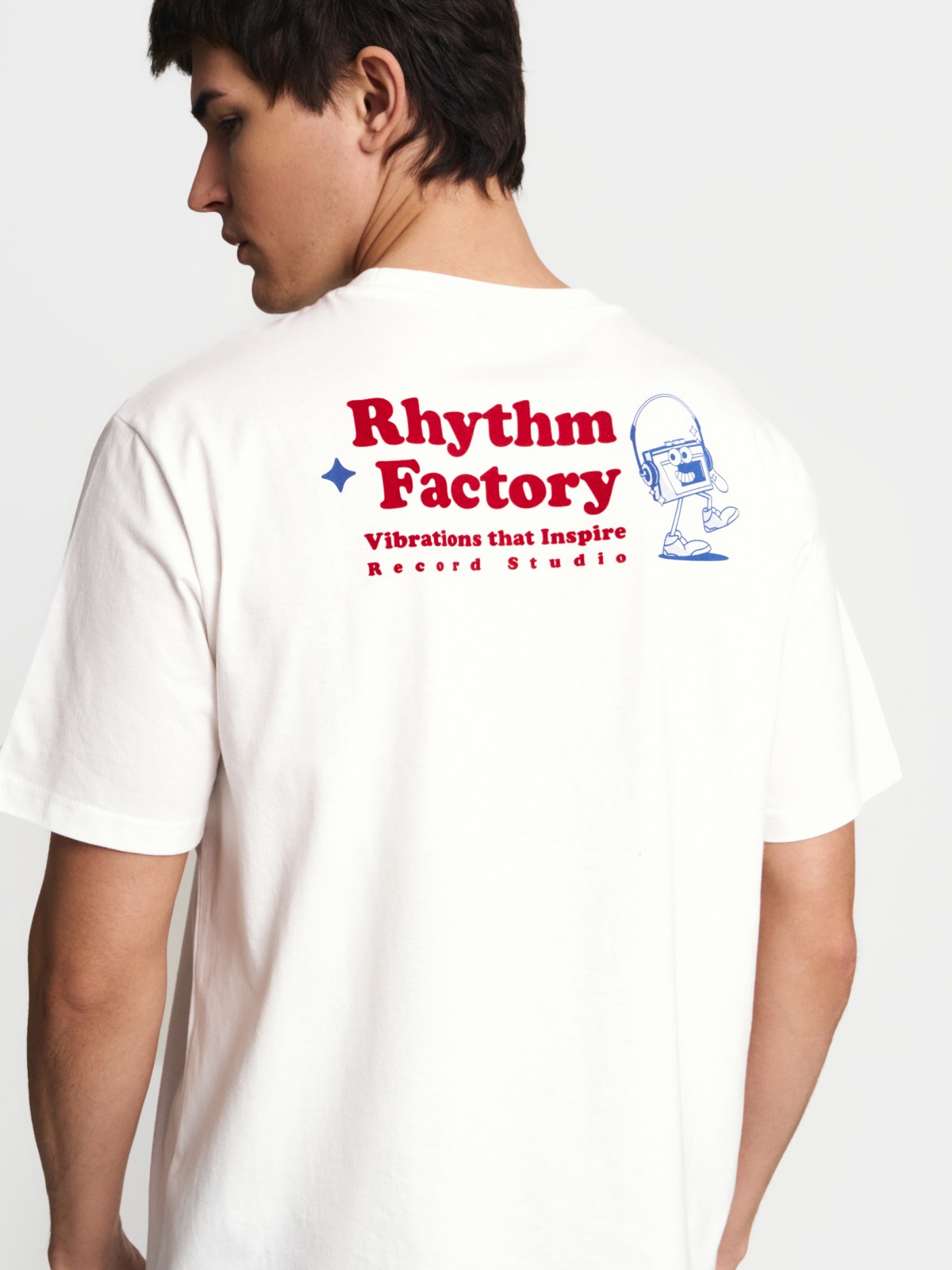 Футболка из хлопка с принтом