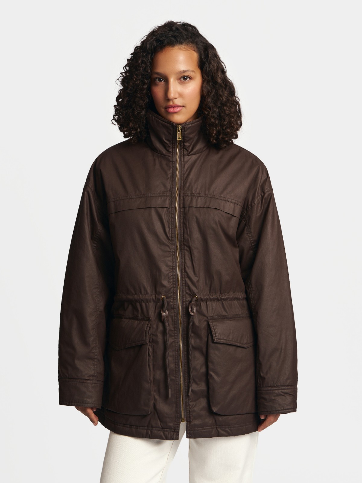 Куртка-парка на синтепоне с воротником