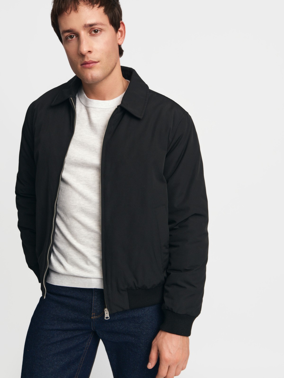 Тёплая куртка-бомбер на синтепоне