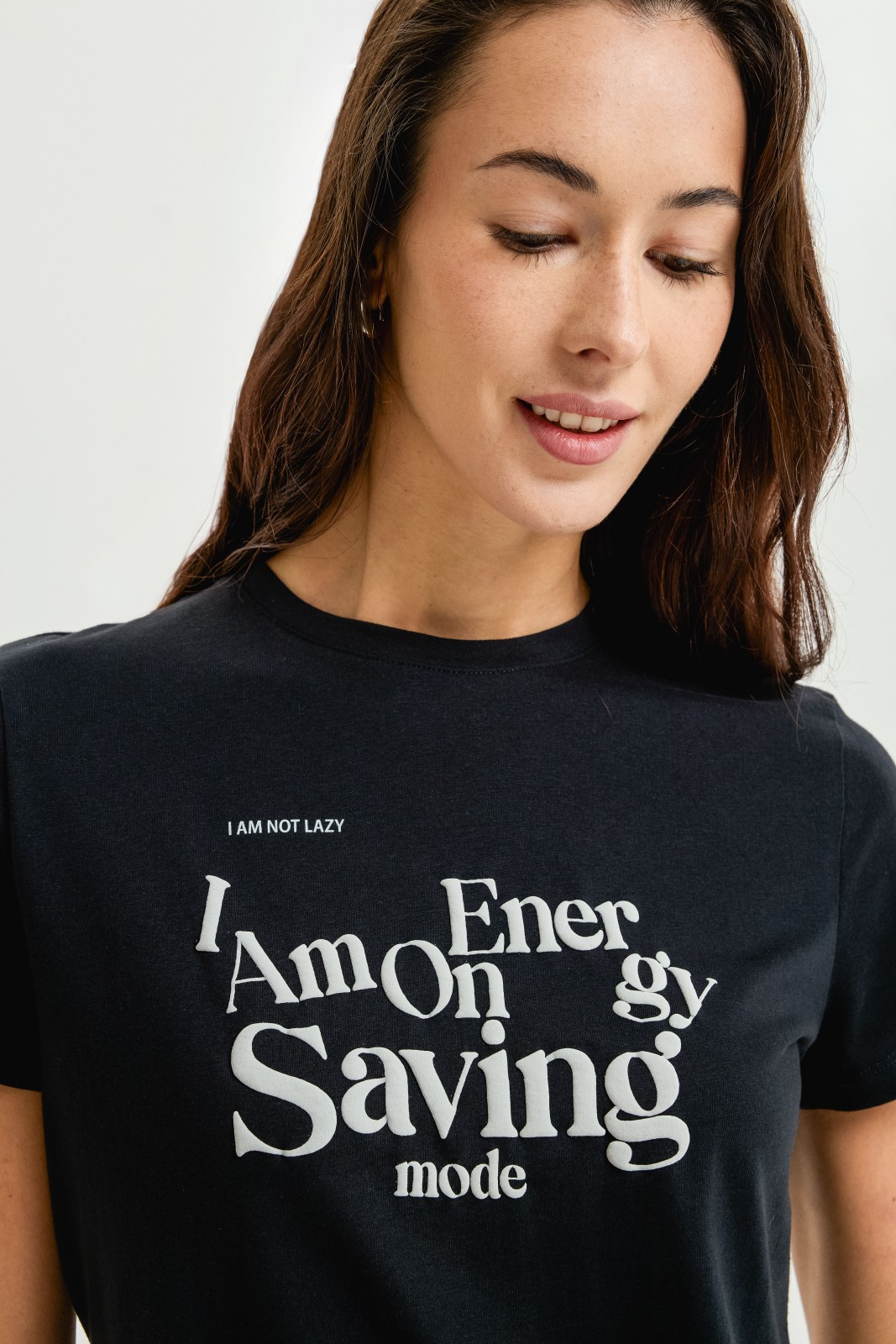 Футболка из хлопка с надписью