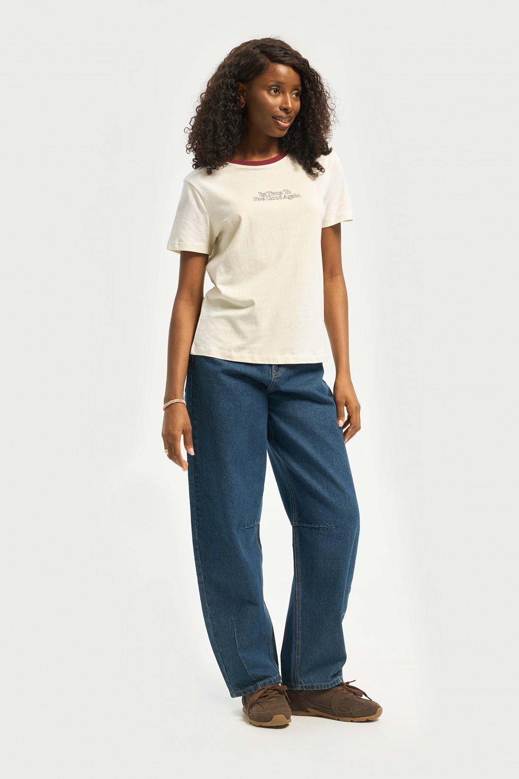 Футболка из хлопка с надписью