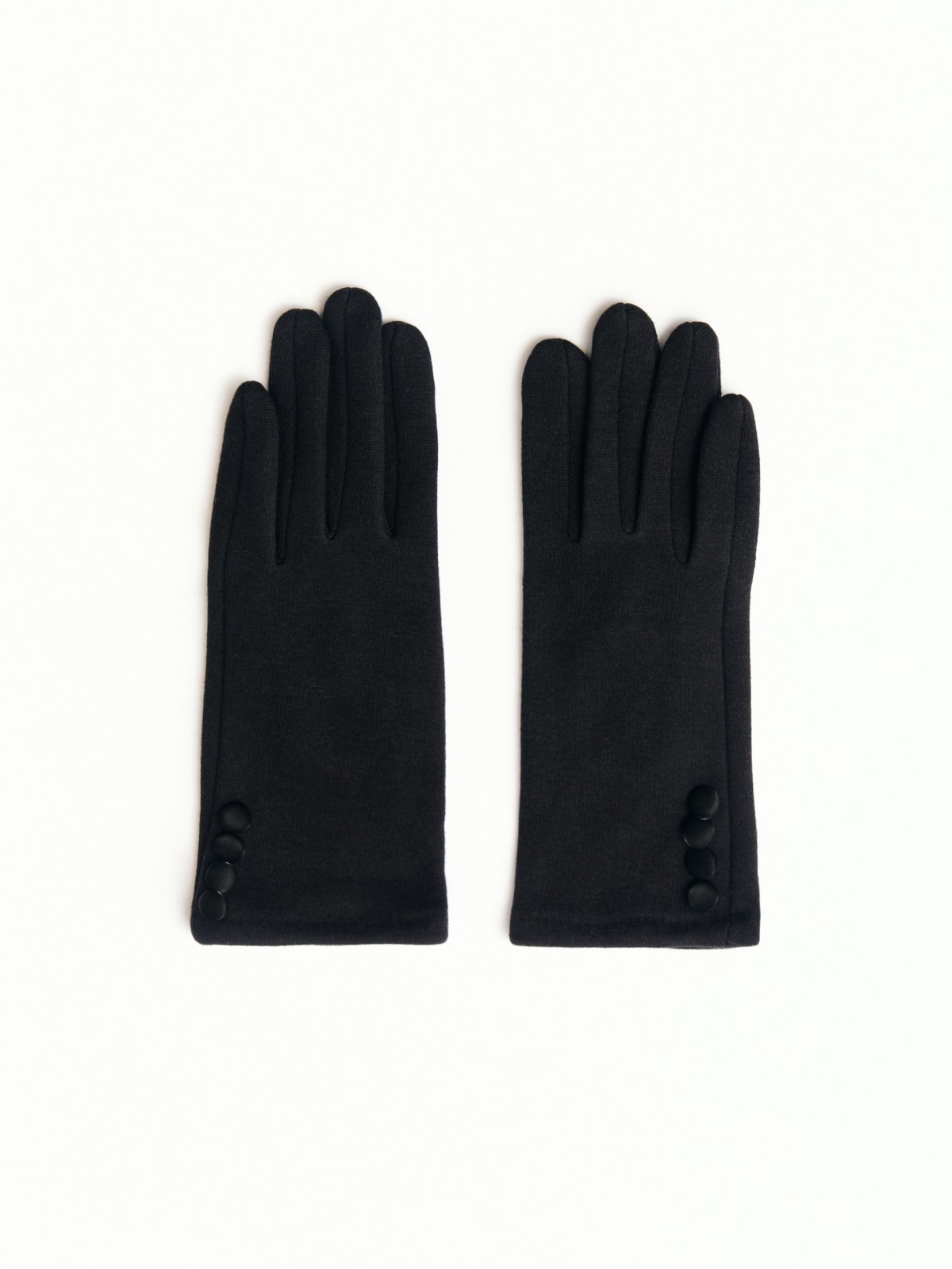 Утеплённые перчатки с начёсом