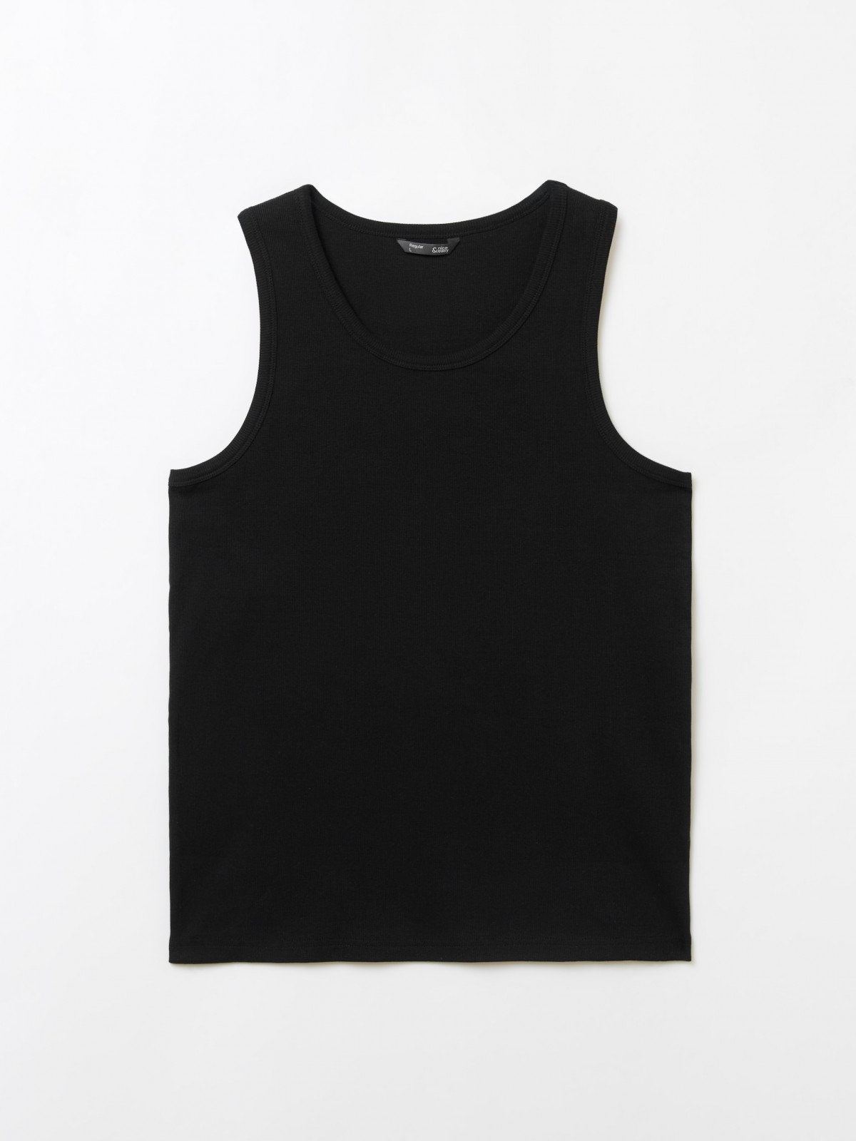 Майка из хлопка однотонная