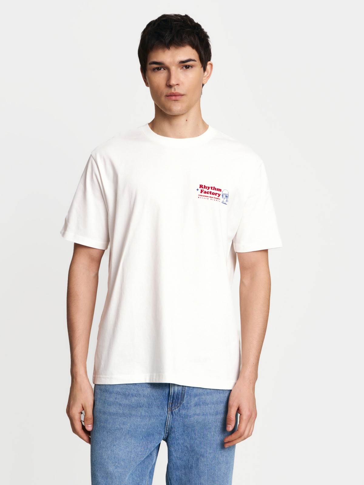 Футболка из хлопка с принтом