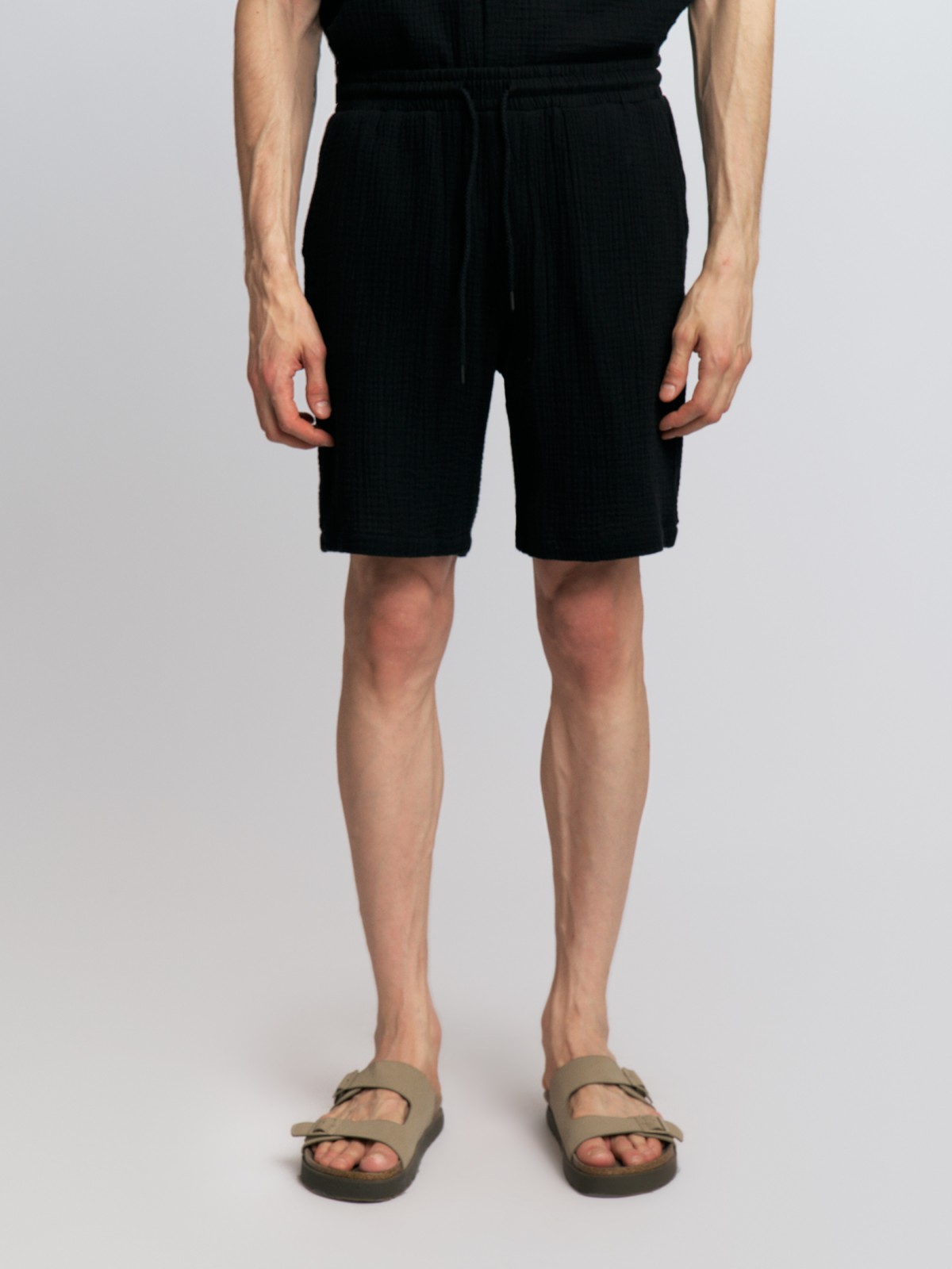 Хлопковые шорты на резинке