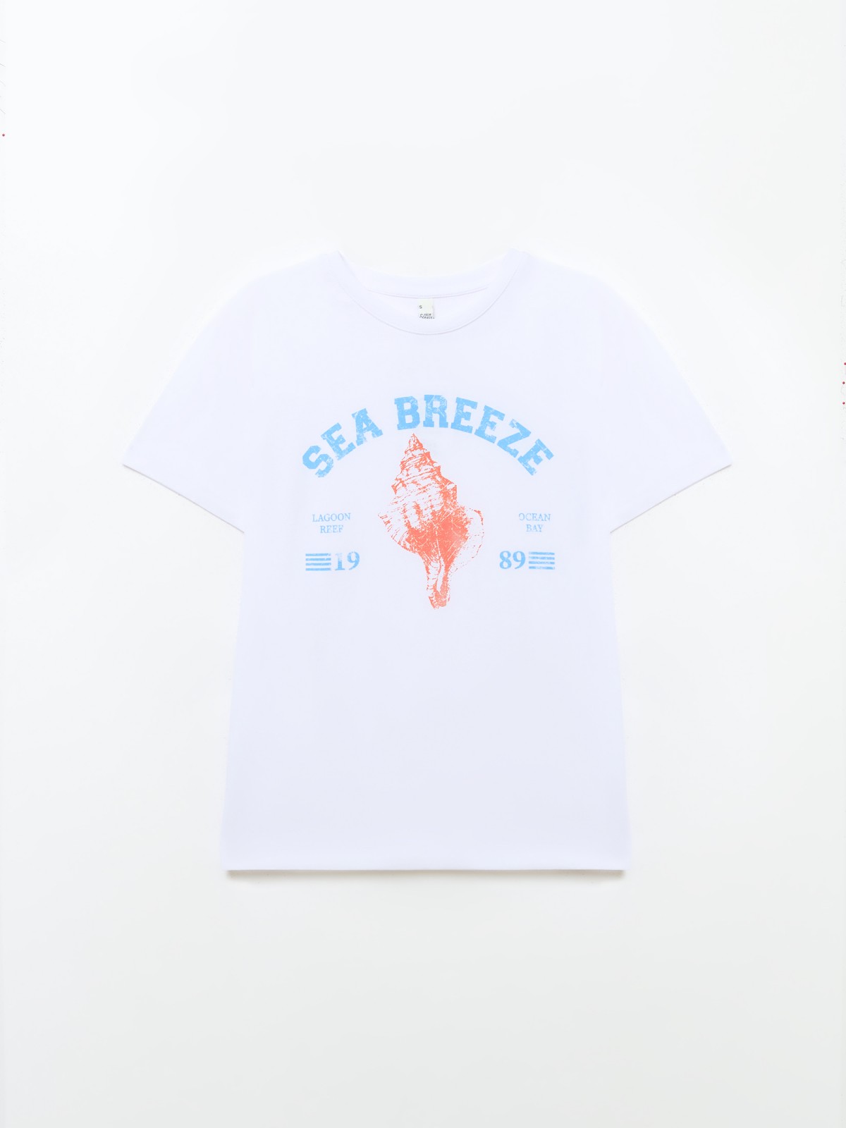 Футболка из хлопка с принтом