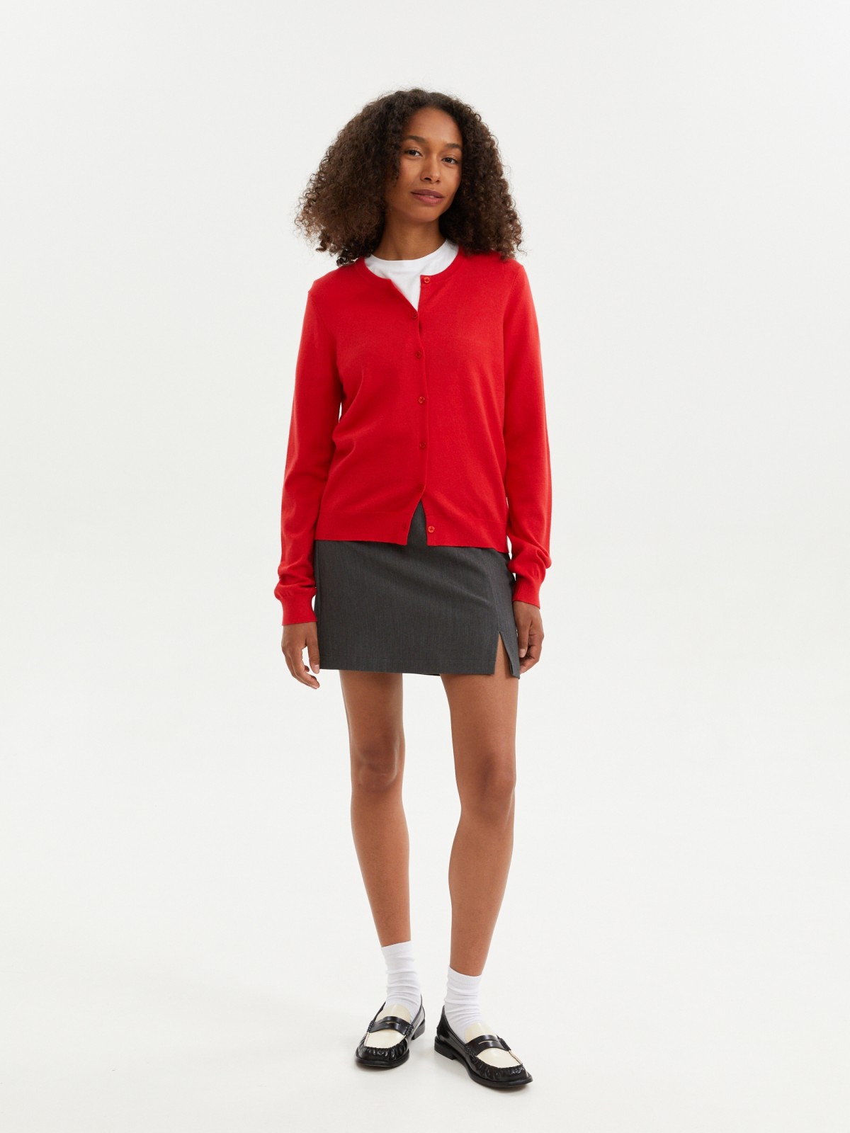 Трикотажный кардиган на пуговицах