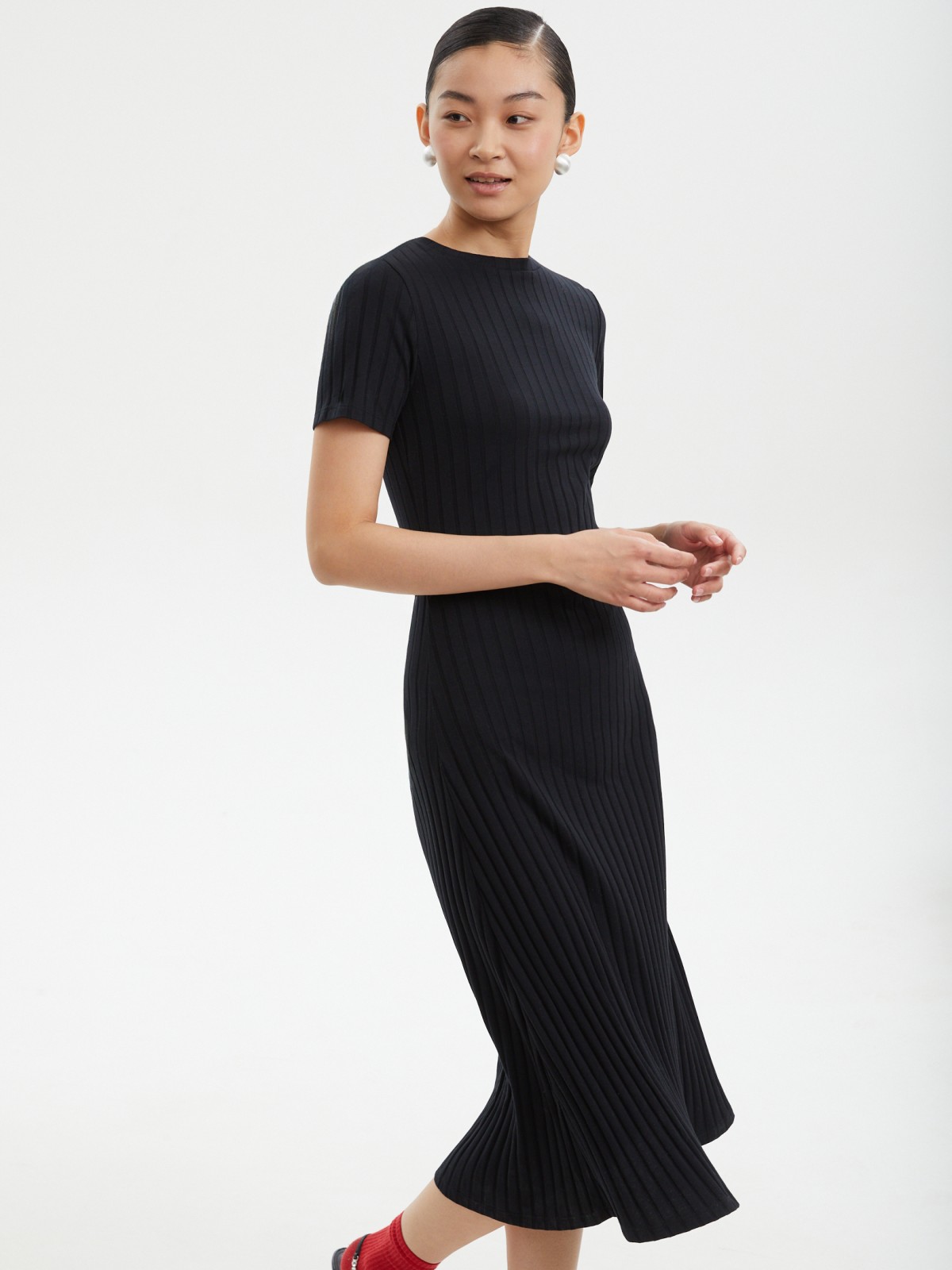 Платье-футболка с коротким рукавом