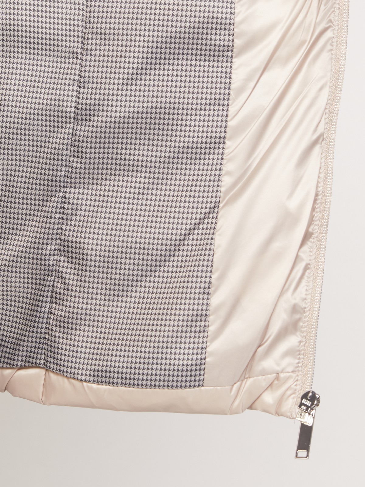 Лёгкая куртка с воротником-стойкой zolla 021335102174, цвет бежевый, размер XS - фото 2