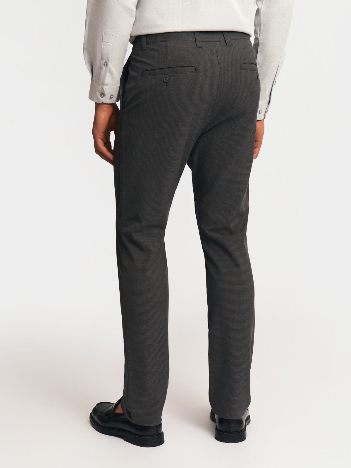 Брюки силуэта Slim в клетку