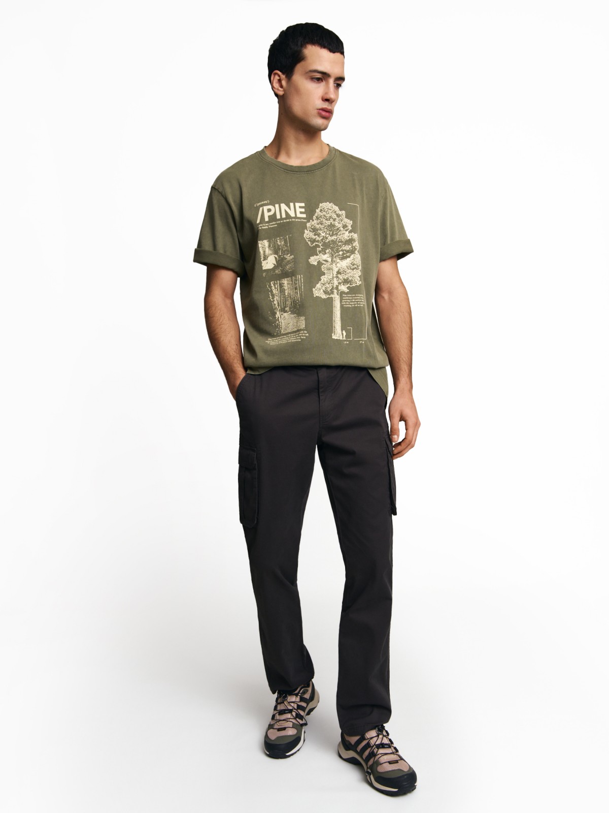 Футболка из хлопка с принтом