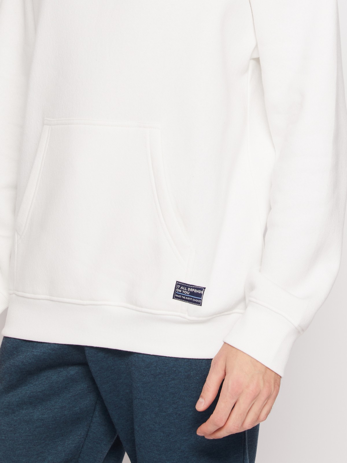 Однотонный худи