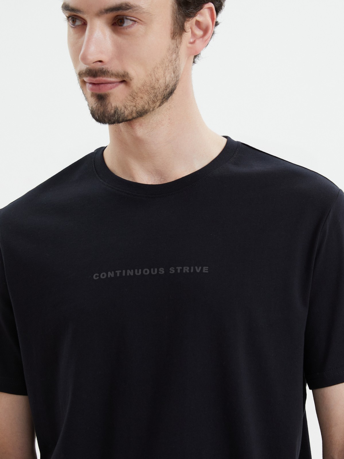 Футболка из хлопка с надписью