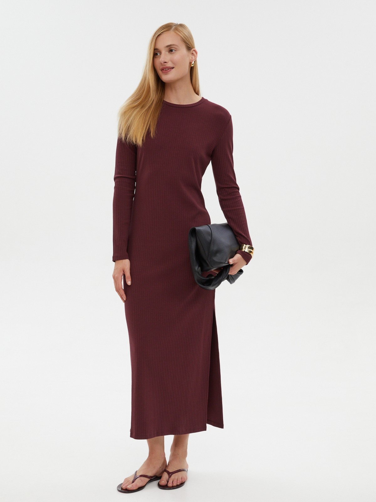 Платье лапша с длинным рукавом