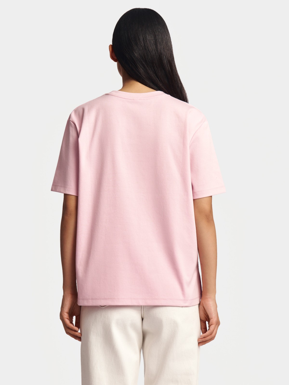 Футболка с принтом и аппликацией