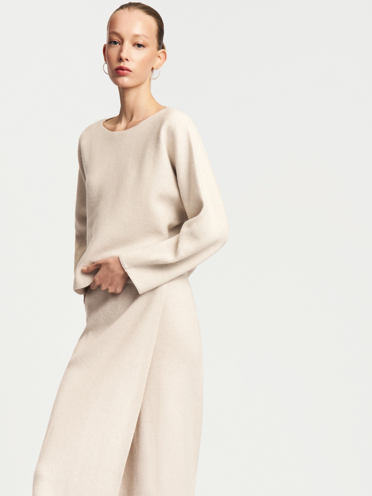 Вязаный джемпер с шерстью