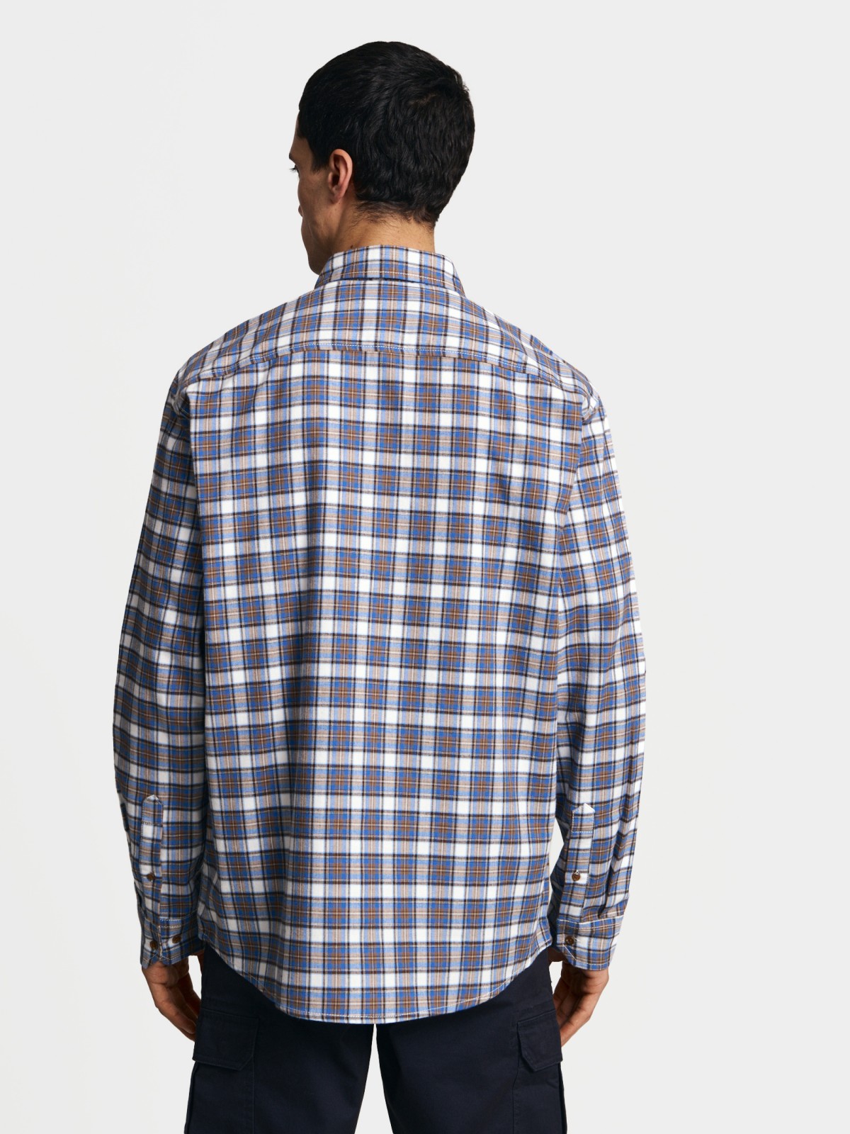 Рубашка из хлопка с узором в клетку