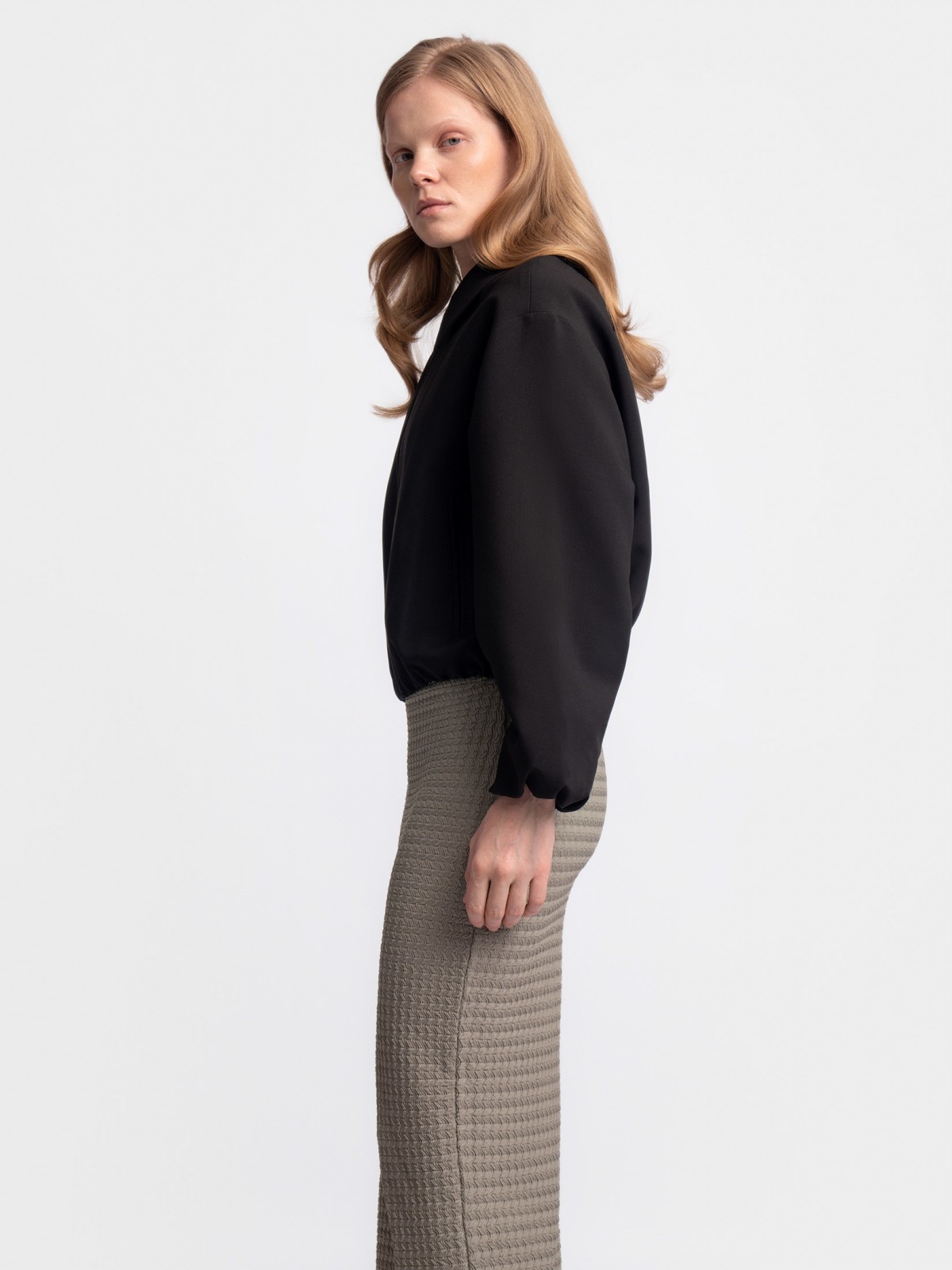 Куртка-бомбер с воротником