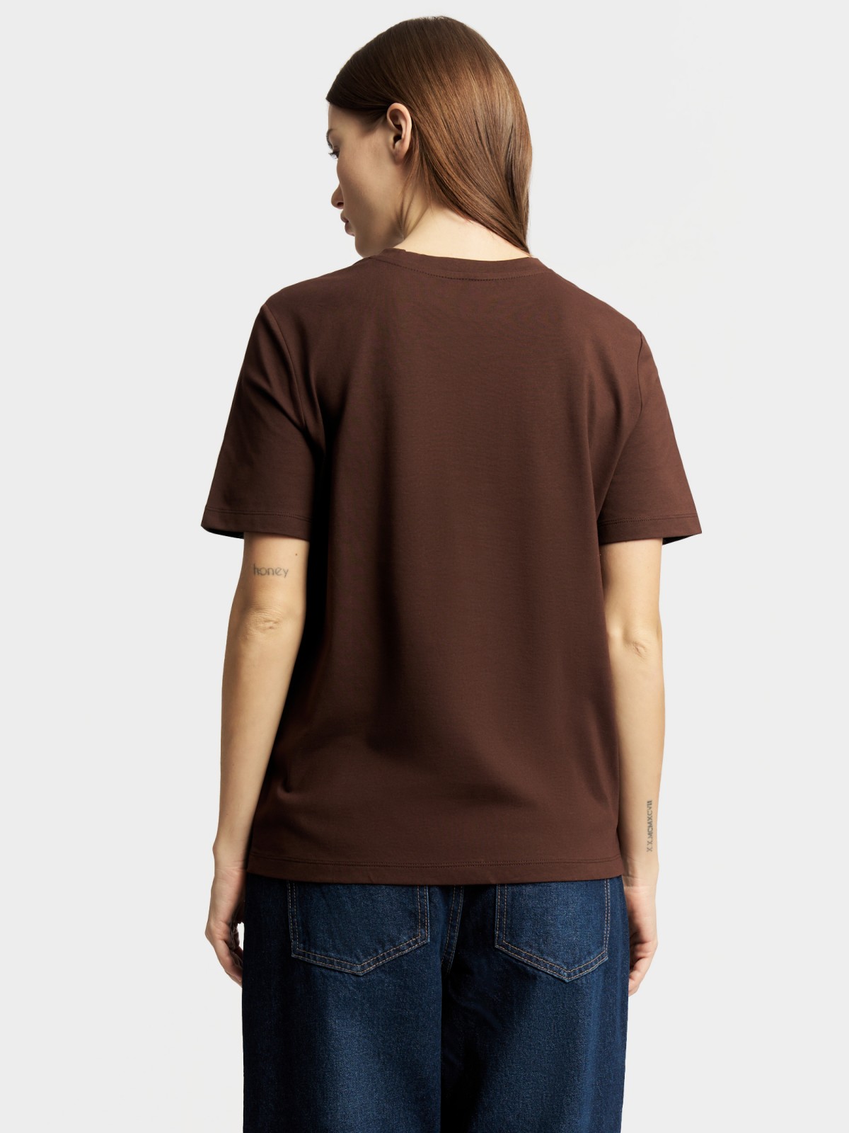 Футболка из хлопка однотонная