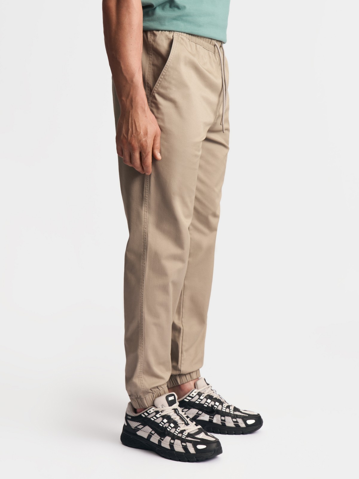 Брюки-джоггеры из хлопка на резинке