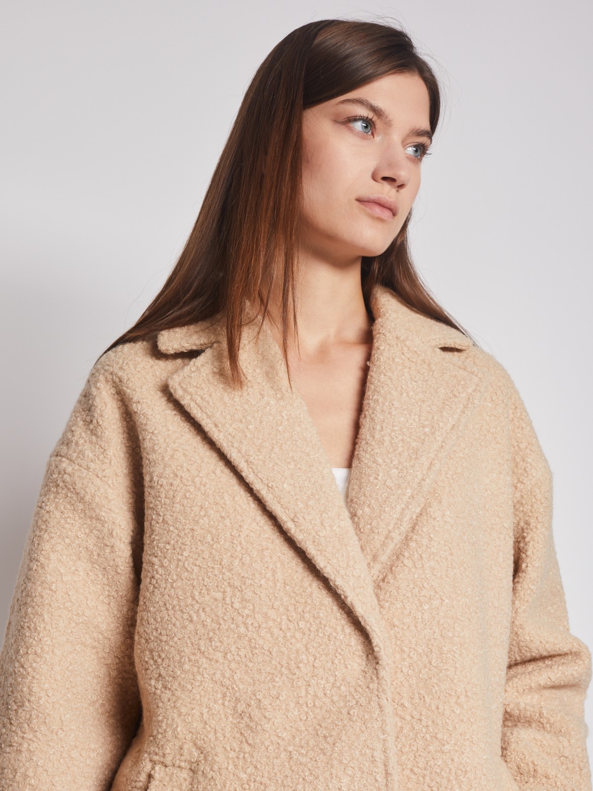 Плюшевое пальто-тедди